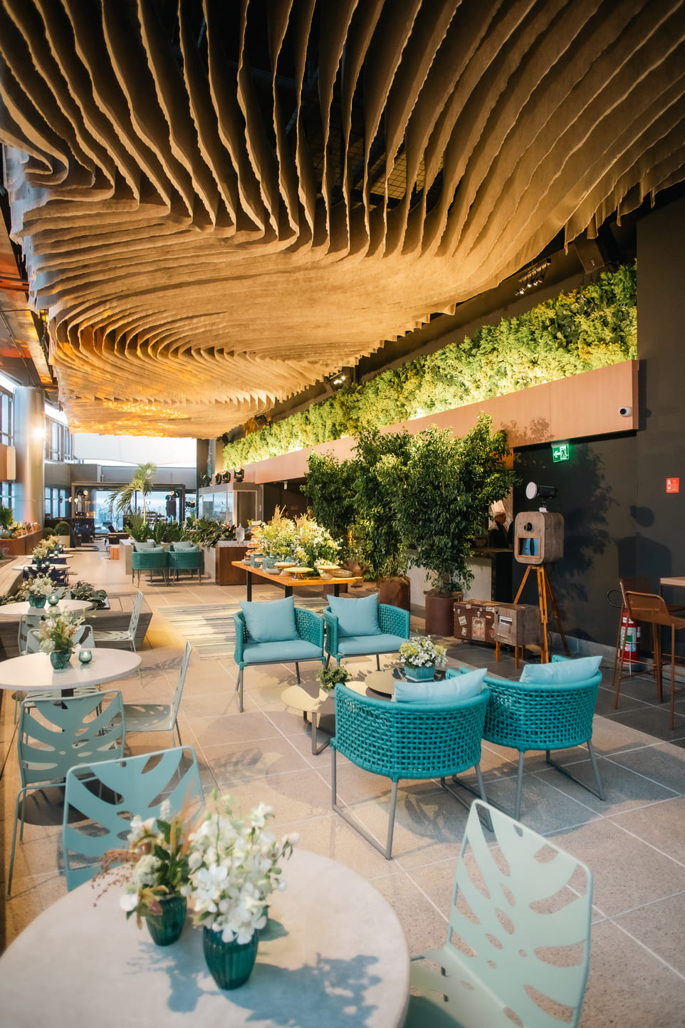 Decoração Sky Lounge