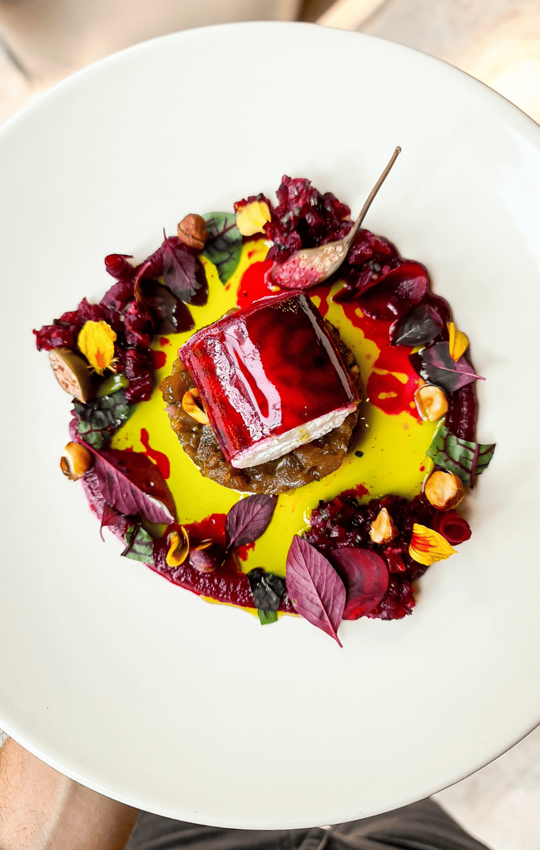 Vista dos bastidores ou serviço de catering